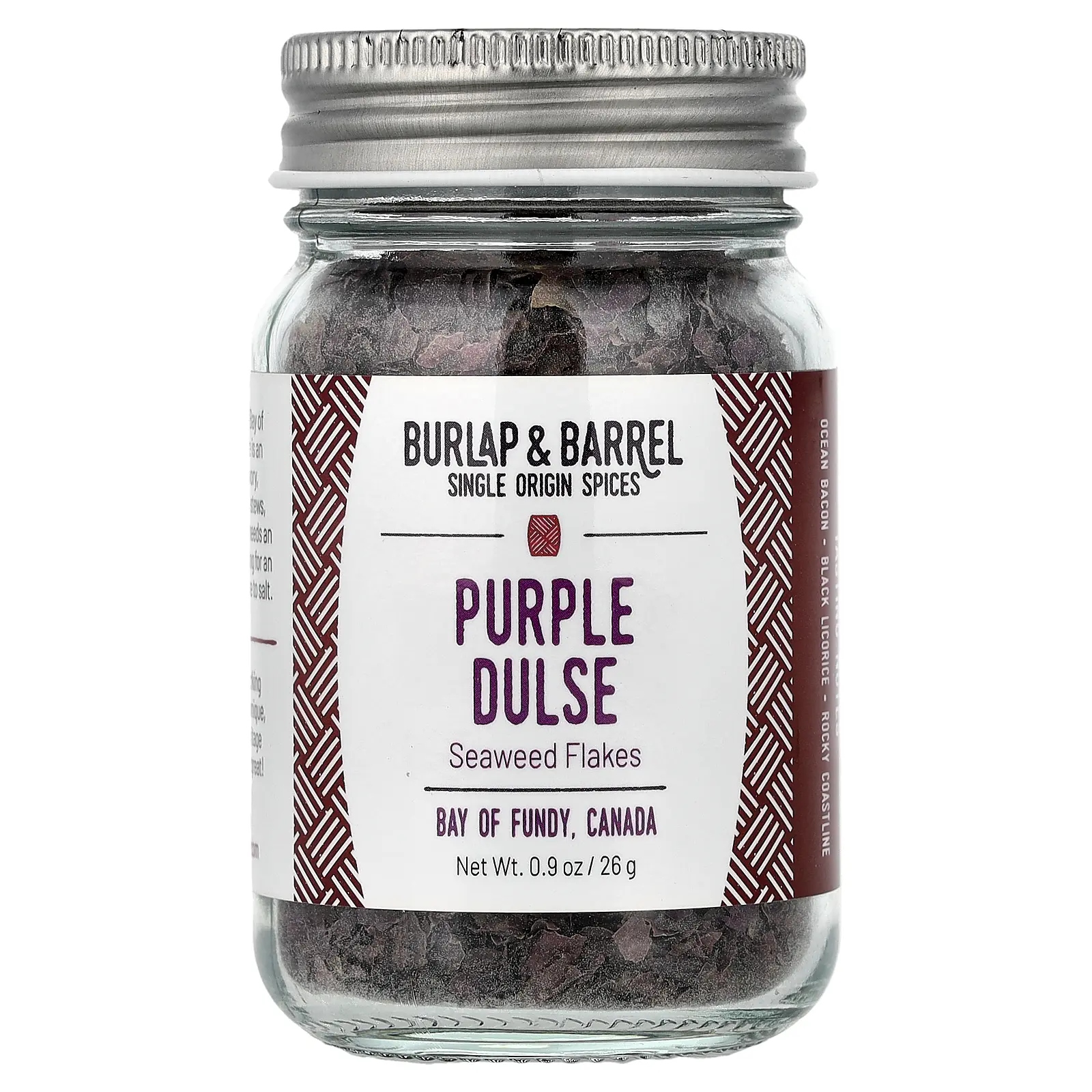 Burlap & Barrel Purple Dulse, Seaweed Flakes, 0.9 oz (26 g)