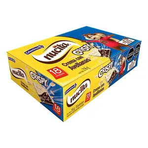 Colombina Nucita Crispy Sweet Chocolate Cream with Hazelnuts - 18 Pieces Snack Dessert