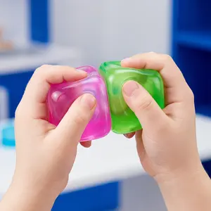 Slow Rising Sensory Squishy Toys – 4 Pack 2" High Density Stress Cube, Butter Stick Squishy Fidget Toy for Kids Adults, Perfect for Birthday Gifts, Party Favors, Classroom Prizes