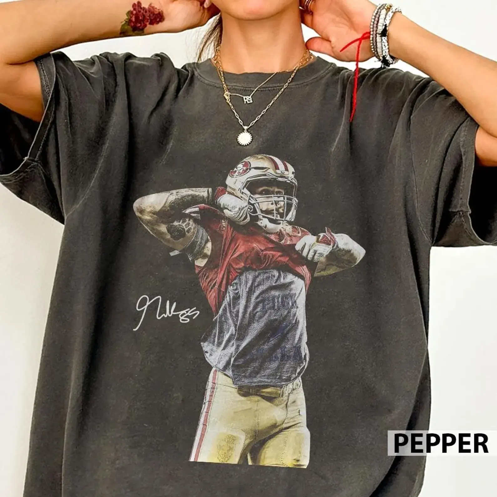 Youth & Adults Vintage 90s George Kittle Football T-Shirt, Retro Football Graphic Tee, Unisex Casual Sports Shirt