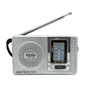FM/AM Portable Radio Telescopic Antenna Dual Band Pocket Radio Battery Powered Pocket Radio Player 3.5mm Jack  Speaker