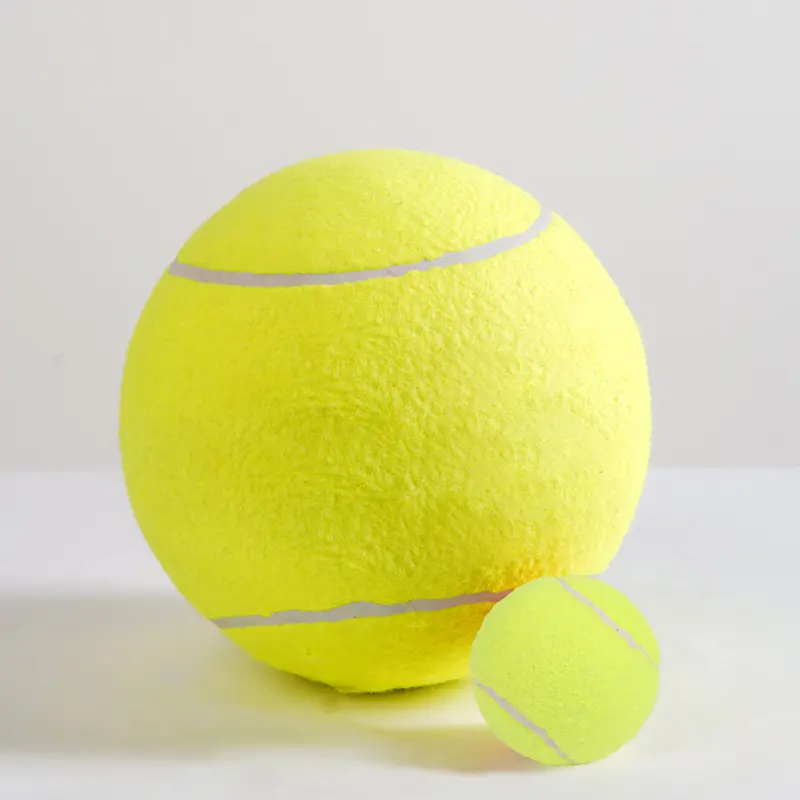 24cm Extra-Large Rubber Dog Tennis Ball Toy - Play Aid, Entertainment, 10x Fun for Small-to-Medium Dogs, Encourages Natural Play & Boredom Relief (Shiba Inus, Corgis)