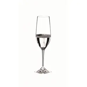 Riedel 9oz 4pk Crystal Vivant Champagne Flutes Drinkware Glass Set of 4 Sturdy Clear Crystal Material Dishwasher Safe Classic Shaped for Cold Beverages