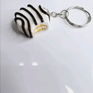 zebra cake keychain - keychain