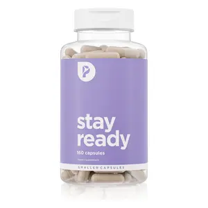 XS Stay Ready Fiber Capsules Supplement for Women & Men | Bloat & Gas Relief | Supports Digestive & Gut Health | Regularity | Vegan