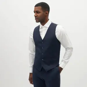 Men's Navy Blue Suit Vest