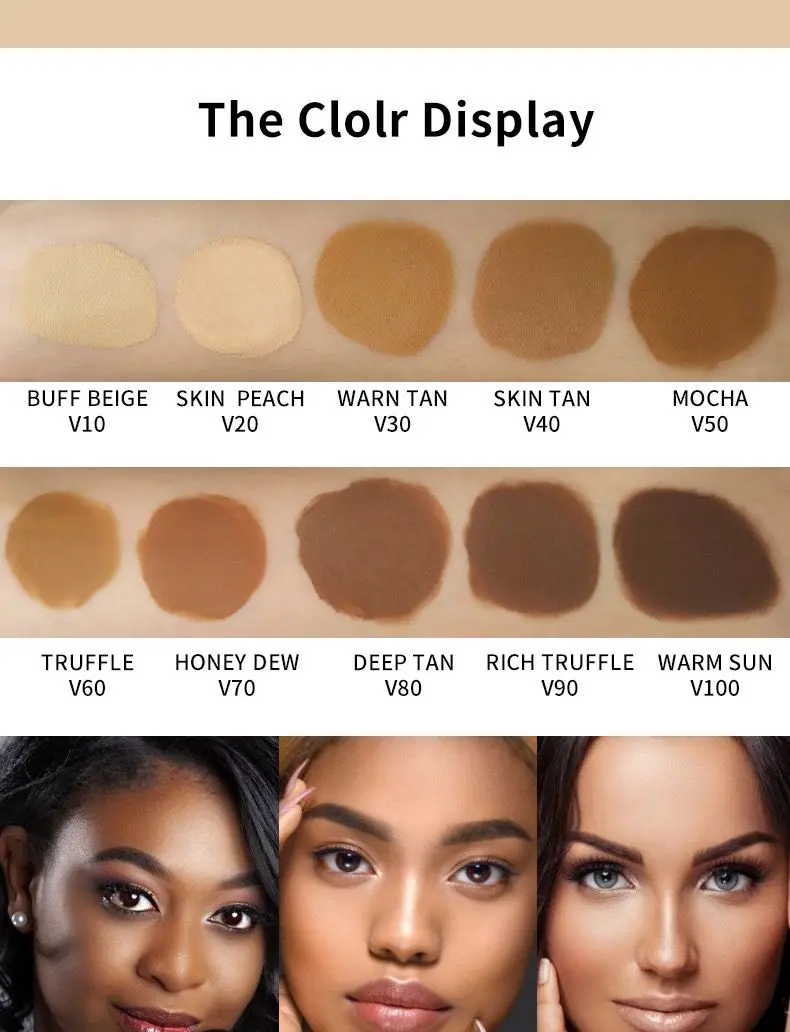 Concealer by Eamar Coverage Foundation Makeup Flawless Matte Lightweight Cosmetic Smooth