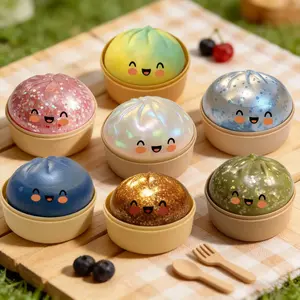 Dumpling Squishies Toy Adorable Playful Design Release Pressure Relieve Anxiety Enhance Happiness Decompression Toys Ornaments﻿ NONE