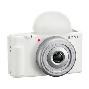 ZV-1F Vlog Camera for Content Creators and Vloggers (White) for Sony