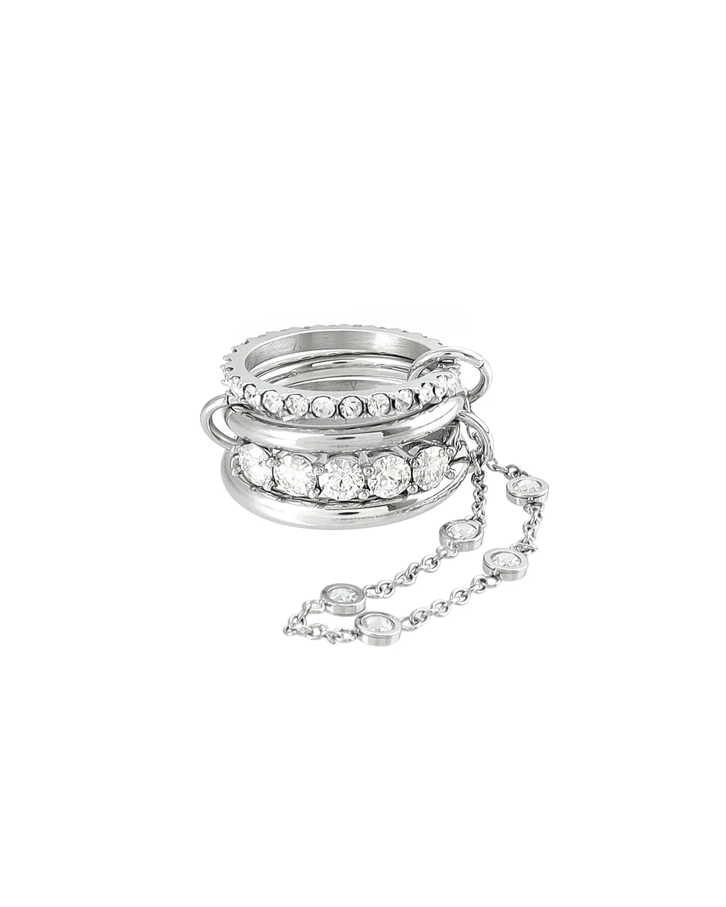 SILVER CORE CHAIN RING