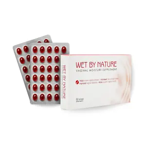 Wet By Nature Soft-Gels - Natural Estrogen-Free Supplement for Female Mucous Membranes, Vegan-Omega, Supports Mental Clarity & Hair Skin Shine