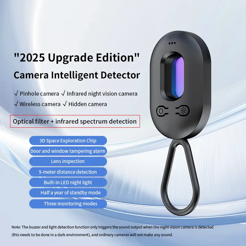 Hidden Camera Detector with GPS Tracker, Vibration Sensor Door and Window Tampering Alarm, Anti-Intrusion, 30H Working Time for Car, Travel, Office