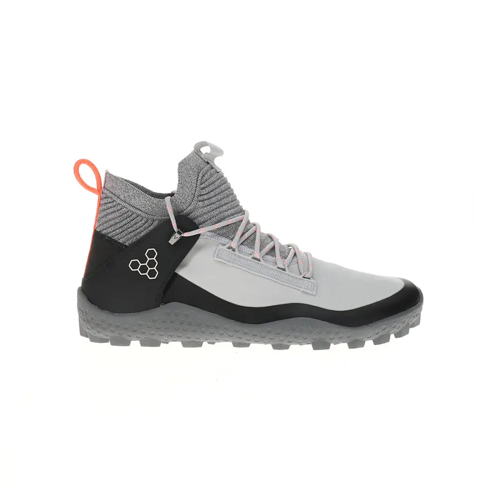 Vivobarefoot Mens Magna Lite Water Resistant Sg Round Toe Hiking Hiking Casual Boots Ankle - Black, Grey