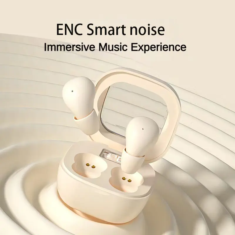 INSONIXN Mini Invisible Earbuds, 0.08oz Noise Canceling Bluetooth Earbud-Style In-Ear Headphones, Cableless Smartphone-Connected for Side Sleepers, 25-Hour Battery Life for Office Use