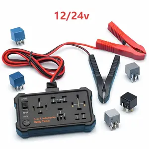 Universal 12V/24V Motorcycle Relay Tester - Professional Bike Circuit & Starter Diagnostic Tool