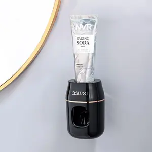 Automatic Toothpaste Dispenser and Tube Squeezer Set, Wall Mounted Lightweight Design, Easy to Use Bathroom Accessory, 1 Piece