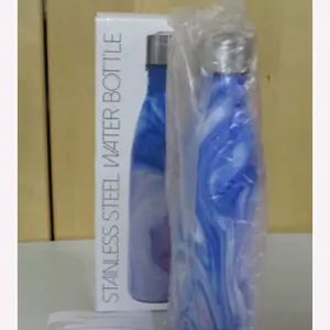 Stainless Steel Water Bottle 25 OZ. Watercolor Design Fits Standard Cup Holder Drinkware Tumbler