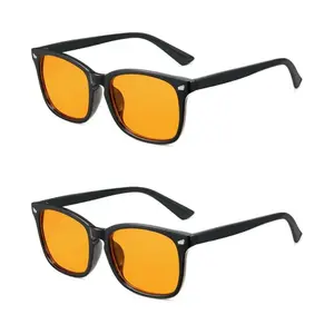 Blue Light Glasses for Night Driving Computer Glasses 99% Blue Light Blocking Glasses Gaming TV Phone Screen Reader Square Frame Graduation Gift Lightweight Durable Sunglasses High Quality Sunglasses