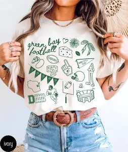 [Sale Up To 50%] Green Bay Cheesehead Football Comfort Colors Shirt,Trendy Green Bay Football Shirt,Green Bay Game Day Tee Shirt,Gift for Green Bay Fan Gift