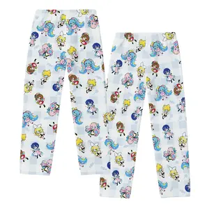 Hatsune Miku Sprinkles Pajama Pants for Men – Cute Anime Vocaloid Sleepwear, Kawaii Lounge Pants, Soft Comfy Homewear S-3XL