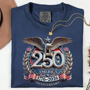 USA 250th Anniversary Eagle T-Shirt 1776–2026 | Patriotic American Independence Day Tee