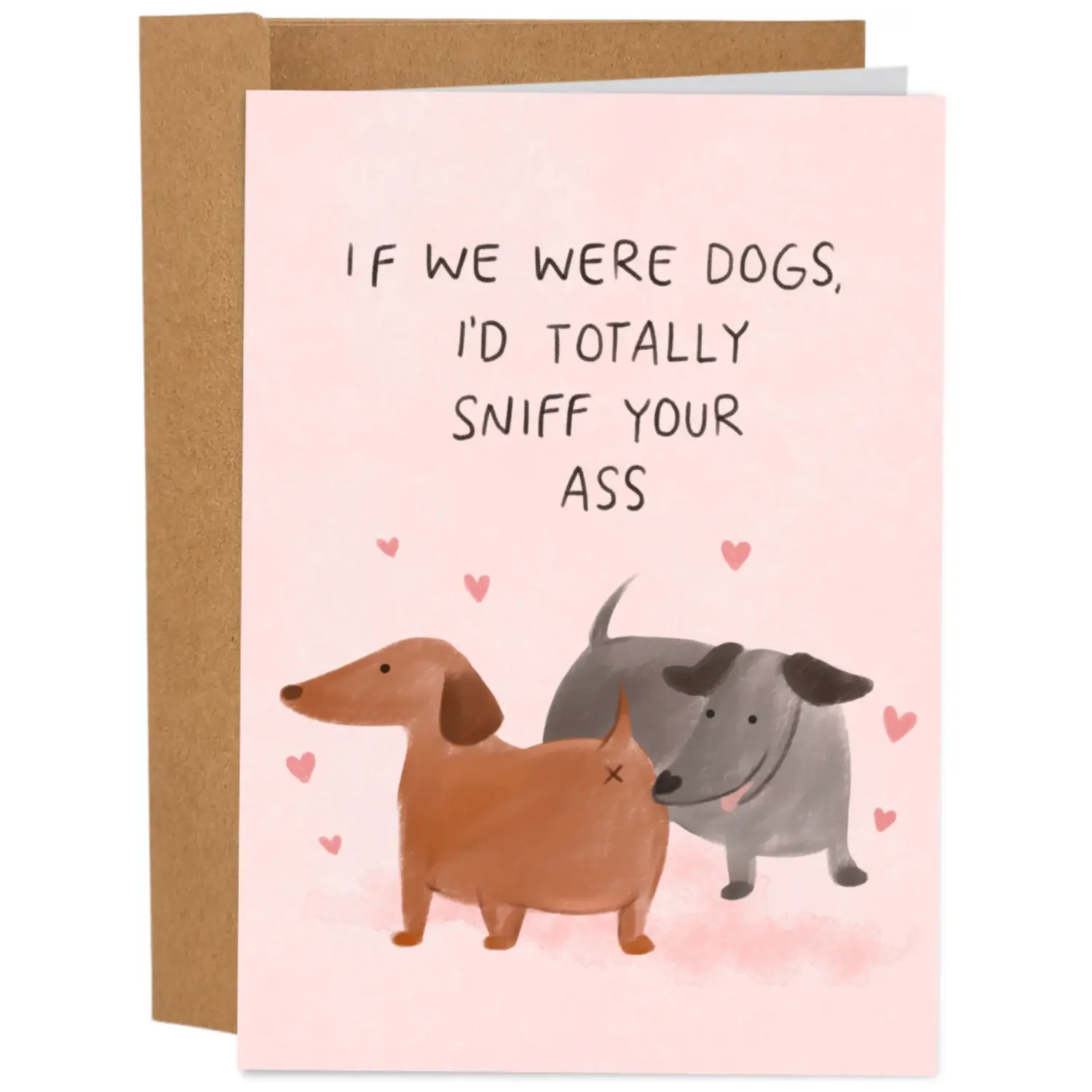"Pet Lovers" Valentine’s Day Card - Funny Valentines Day Card for Him or Her - Individual Valentine's Day Card Featuring Pets