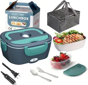 Rechargeable Heated Lunch Box - High-Quality Insulation, Compact Design, Ideal for School Lunches
