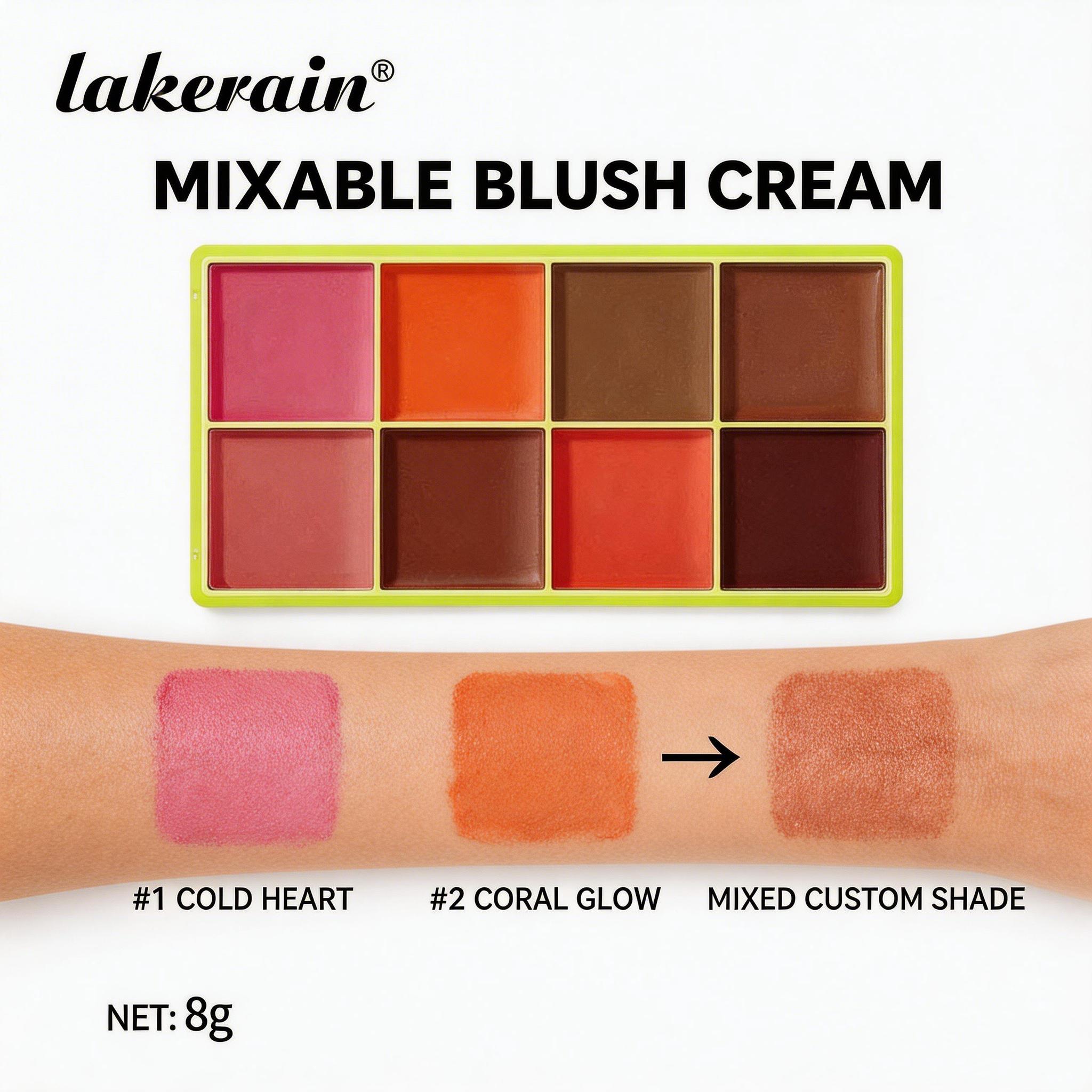 All in One Face Palette Cream to Powder Matte Finish, Blush Bronzer Highlighter for Natural Sculpting, Smooth Blend Long Wear, Custom Mix Shades for Lipstick Contour