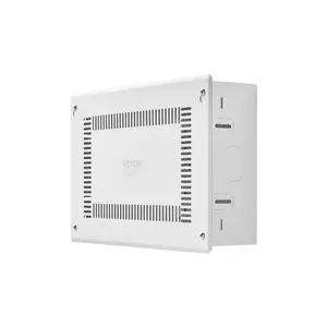 VEVOR Structured Media Enclosure, 9-Inch, Recessed in-Wall Media Box with Cover, Wall-Mount Cable Management Box Kit, Structured Wiring Multi-Media Cabinet, Cold-Rolled Steel, for TV Home Theater