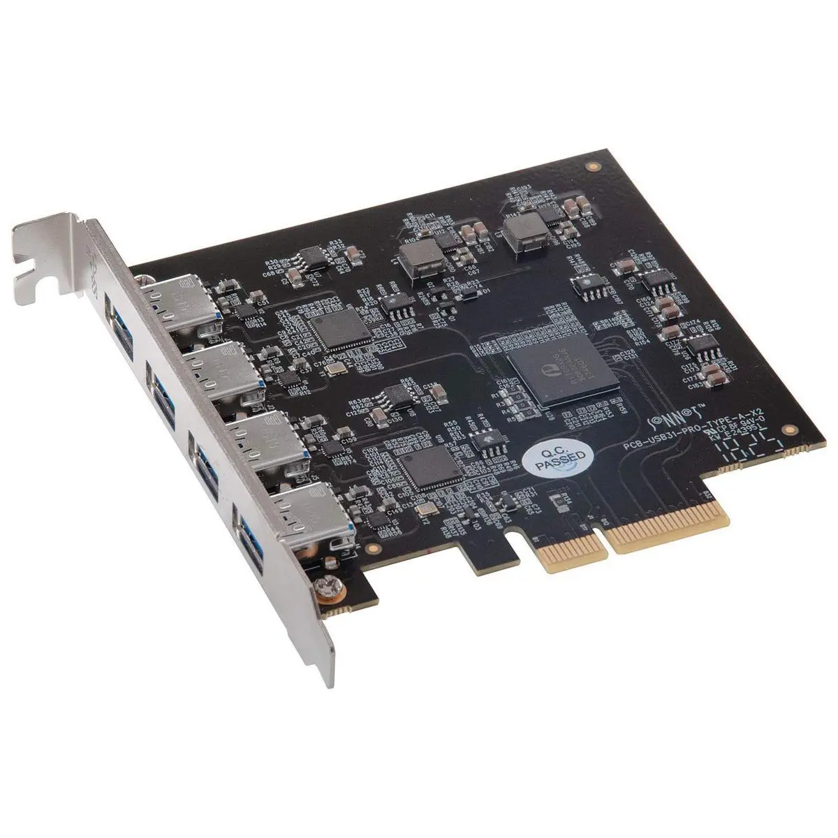 Sonnet Allegro Pro USB 3.1 PCIe Expansion Card - 4-Port SuperSpeed, Dual 10Gb Controllers Desktop/Laptop Component, Usb Expansion