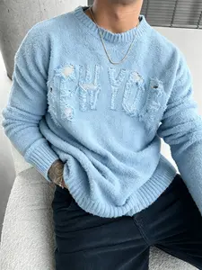 New York Knitted Home Wear Sweater, Street Style Casual, Soft Comfortable Fabric, Men's and Women's, Fall Winter Essential