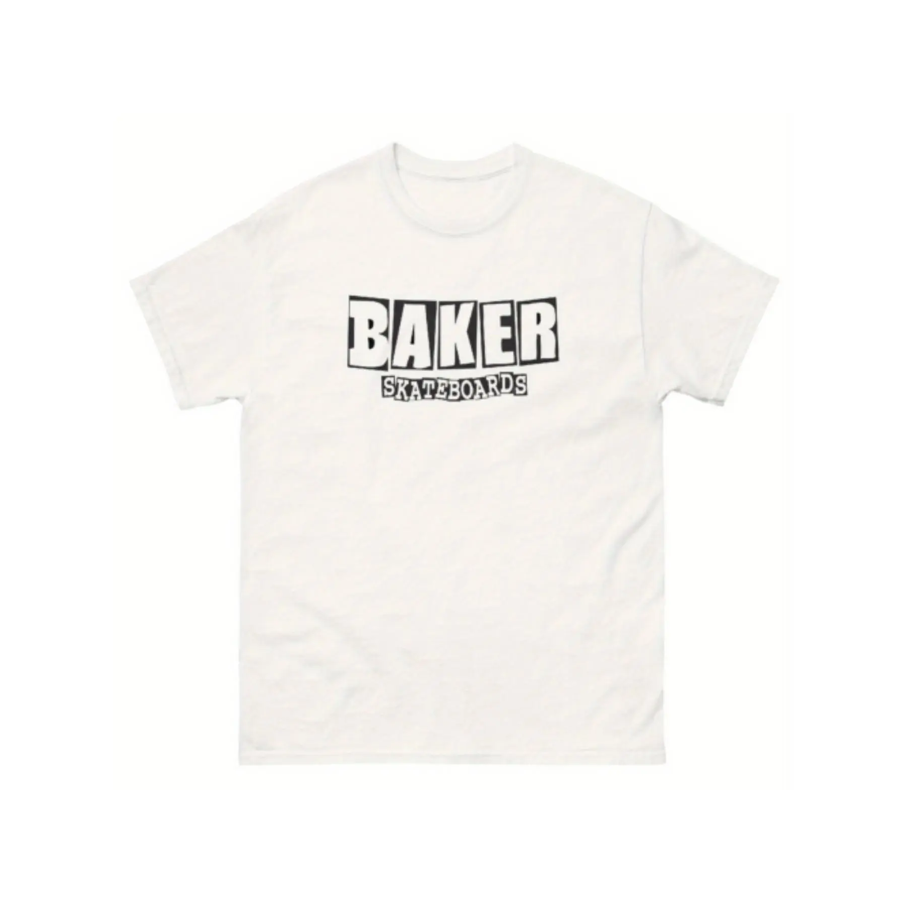 BAKER SKATEBOARDS Men's Cotton Round Neck Shortsleeve Tshirt - Regular Fit, Lightweight Retro 90s Skate Style Casual Menswear Top, Crew Neck, All Seasons, Graphic, Machine Washable