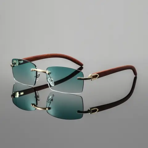 Men's Rimless Sunglasses, Durable & Stylish Design, for Daily Wear, Accessory for Modern Men, Stylish Shades