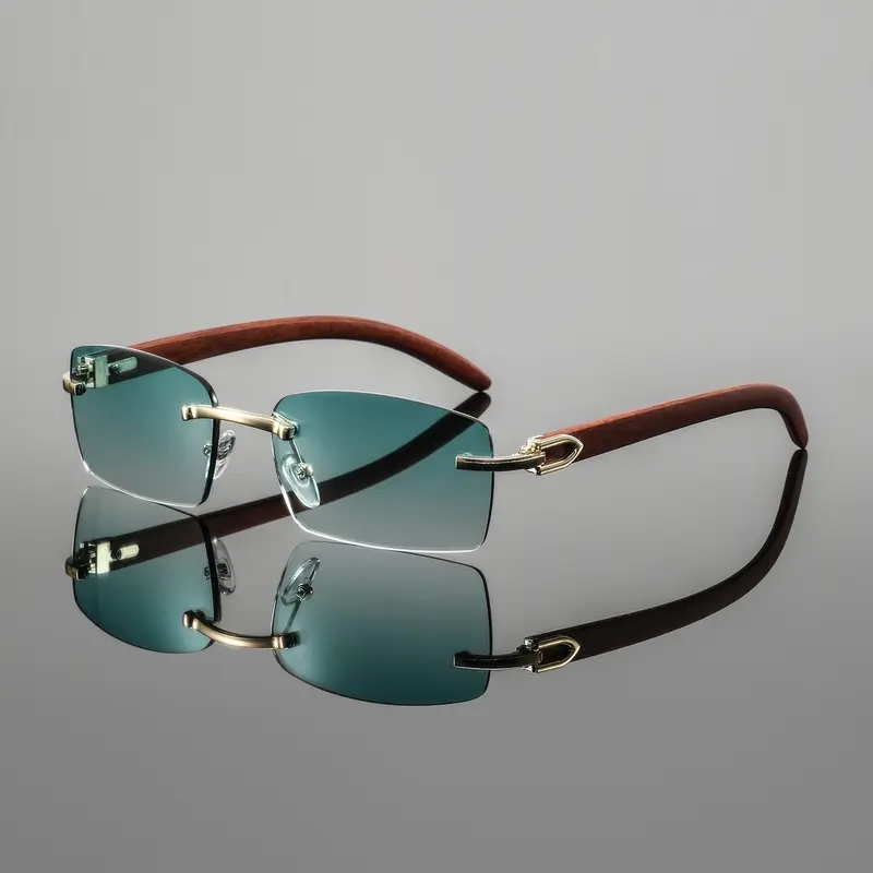 Men's Rimless Sunglasses, Durable & Stylish Design, for Daily Wear, Accessory for Modern Men, Stylish Shades