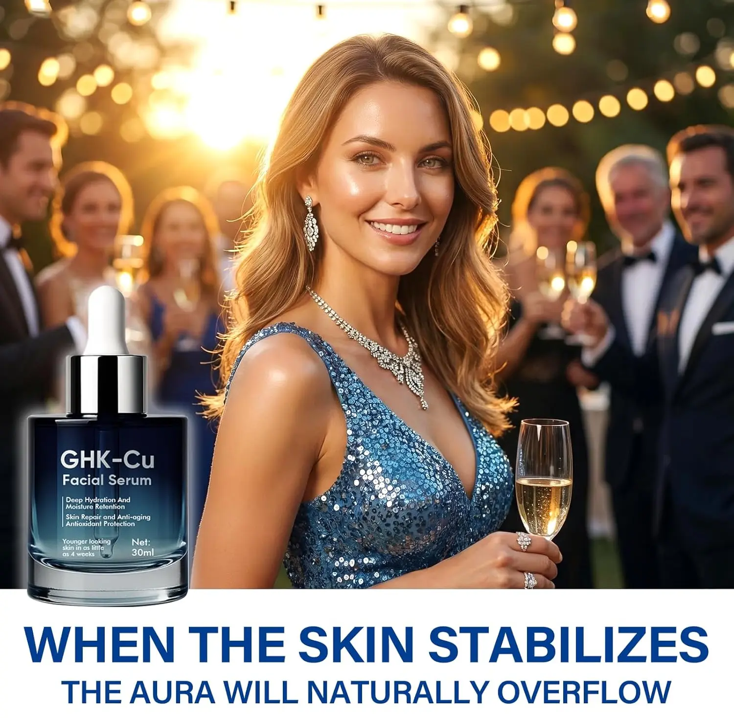 GHK-Cu Copper Peptide Anti-Aging Serum Advanced Repair Deep Hydration Youth  Revival 30ml Luxury Facial Serum - TikTok Shop