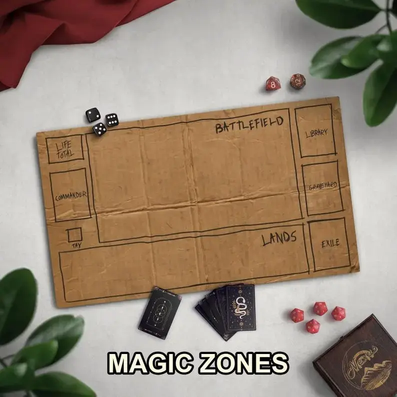 Homeless Man's TCG Playmat, Funny Play Mat With Optional Zones