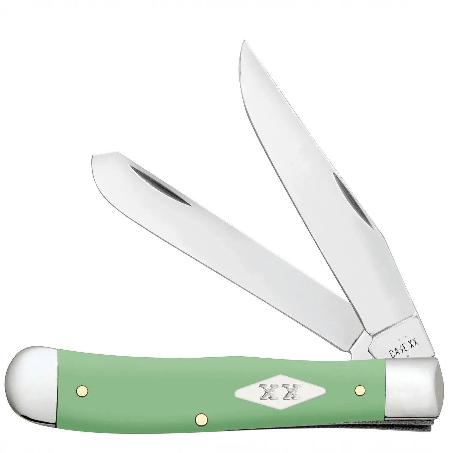 Case Mint Green Smooth Synthetic Trapper Folding Knife