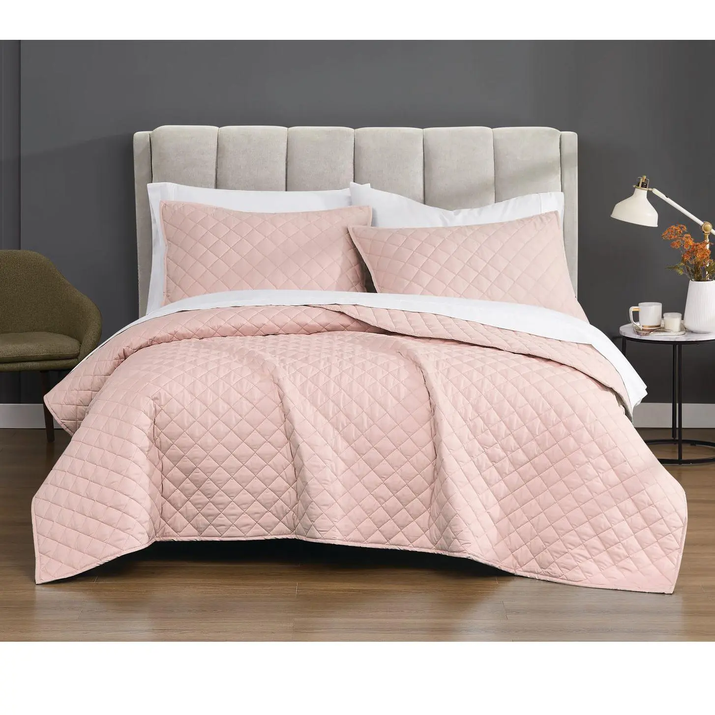 Cannon Solid Percale Twin/Twin XL 2-Piece QuiltSet