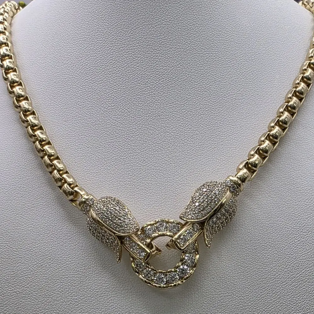 # 0340 14k Gold Plated High-Quality Tulip Necklace, 16in