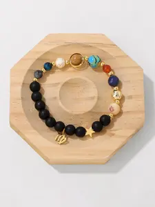 Constellation Design Beaded Bracelet, Fashionable Jewelry for Women & Men, Trendy All-match & Exquisite Jewelry for Birthday Gift, Beads Bracelets