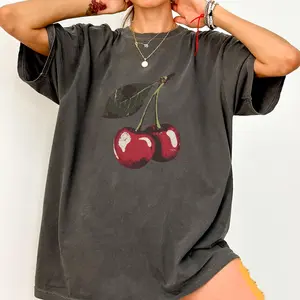 Vintage Cherry Shirt, Fruit tshirt, Summer, Food lover gift, Foodie, Cherry Lover Gift, Retro Cherry Shirt, Cherries Tee, gift for her