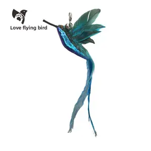 Interactive Cat & Dog Teaser Toy, Kitten Rolling Ball Toy, Pet Supplies, Dog & Cat Accessories, Cute Dog Toys Bird Replacement Head| Feather Bird Cat Wand Toy Accessories with Bell, Bite-Resistant Self-Play Cat Toy