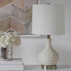 White Ceramic Table Lamp