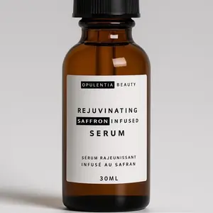 Rejuvenating Saffron Infused Serum for All Skin Types, Hydrating Rejuvenating Saffron Serum
