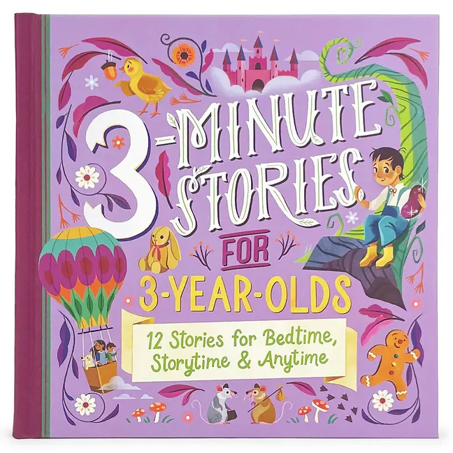 3-Minute Stories for 3-Year-Olds -- Cottage Door Press - Hardcover