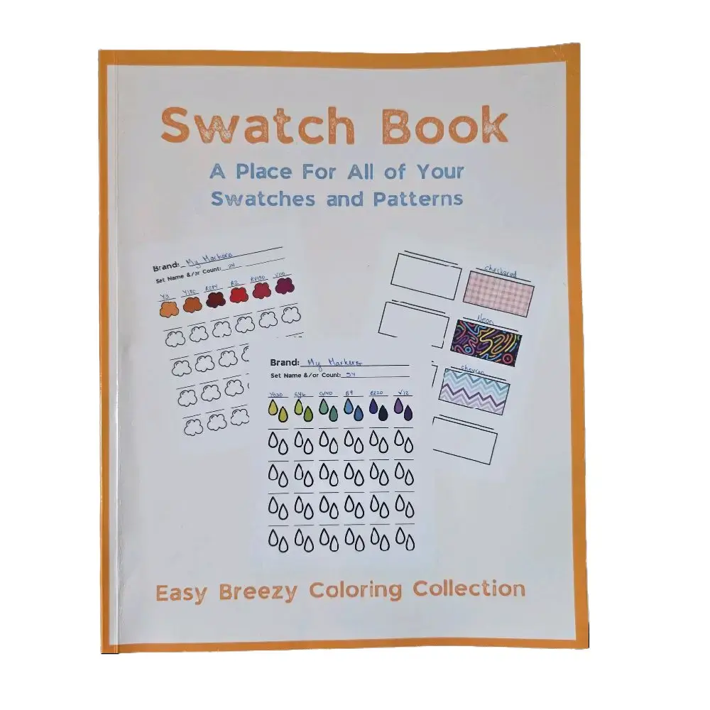 Swatch Book - A Place For All of Your Swatches & Patterns Coloring Gift Book Coloring Books