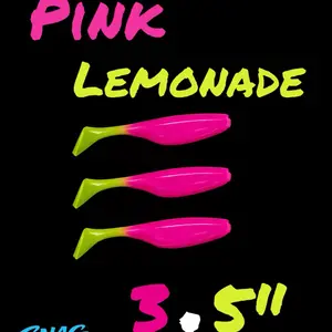 Pink Lemonade 3.5” Swim Baits 8pk