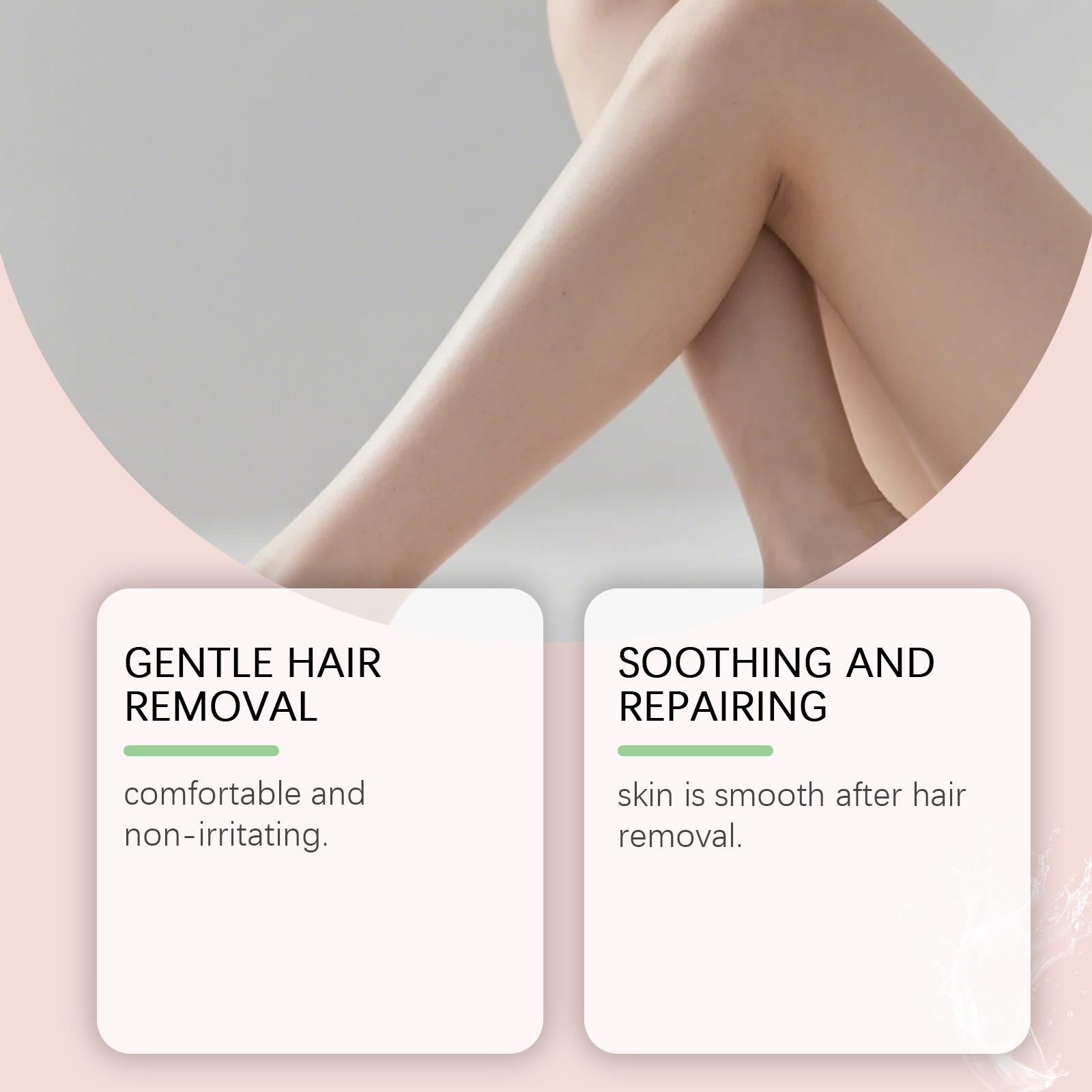 The Body Hair Removal Cream Is Gentle, Clean, Smooth And Fine. It Removes Hair From The Body Skin Without Irritation, Providing A Moist, Comfortable And Refreshing Feeling
