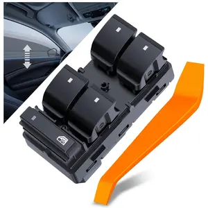 Nilight Power Master Window Switch Auto Parts Accessories, Front Left Driver Side Replacement for 2007-2016 GMC Acadia, Car Electrical Window Control Switches Set with Removal Tool
