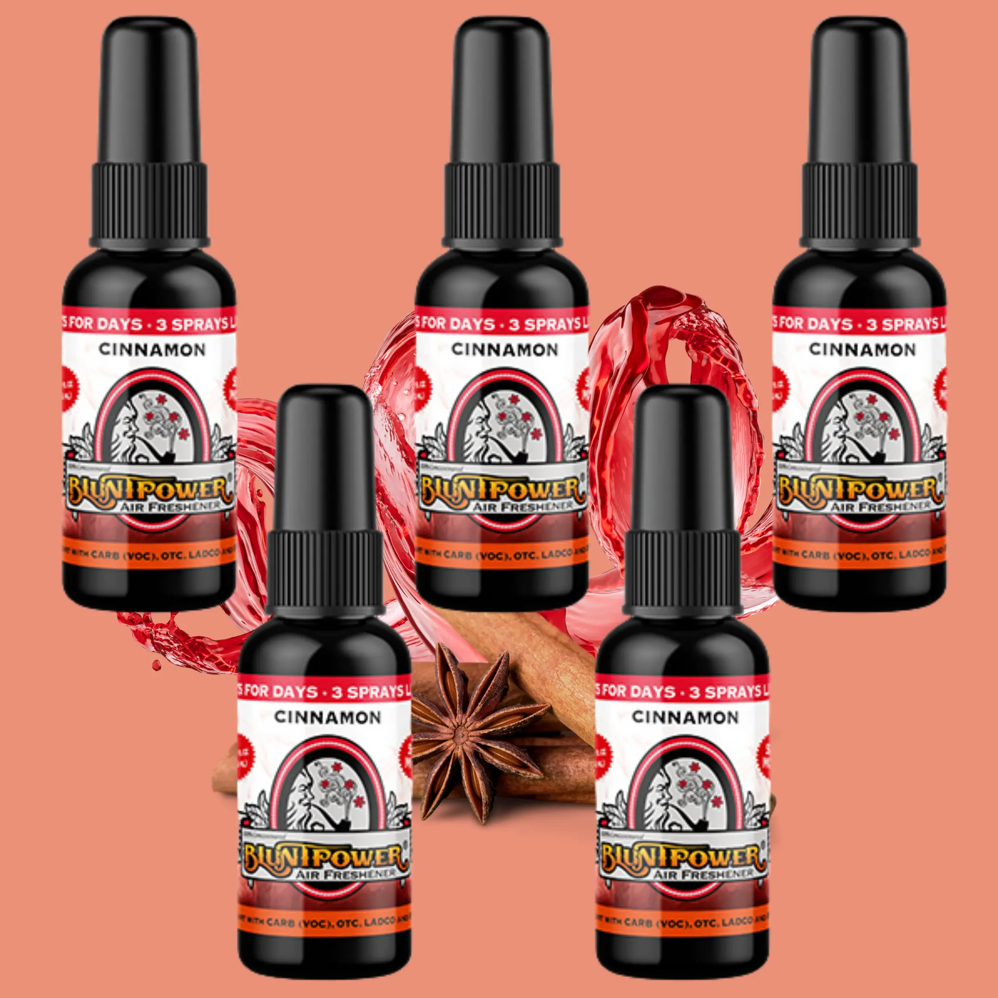 Cinnamon Spray Air Freshener Bundle (5 Pack)